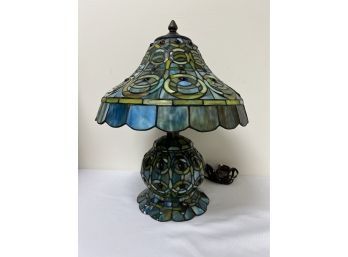 Blue & Green Tiffany Style Lamp