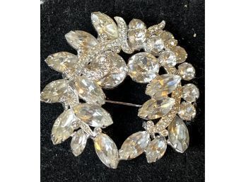 Eisenburg Rhinestone Pin 2 1/2' Diameter