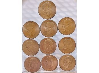 10 Bicentennial $1 Eisenhower Coins