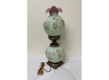 Hand Painted Fenton Lamp