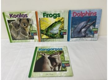 Lot Of 4 Animals Are Fun Books:  Koalas/Frogs/DolphinsKangaroos