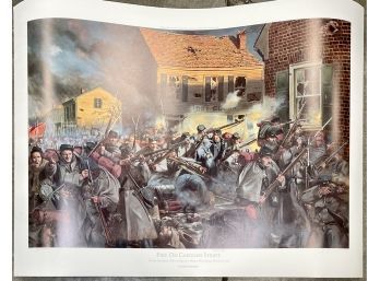 Mort Kunstler Charleston 'Fire On Caroline Street'