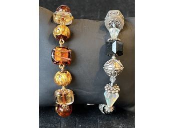 2 Bracelets, Tres Jolie & Menninger Murano