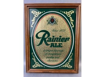 Framed Rainier Brewing Company Picture.