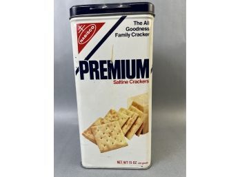 Vintage Nabisco Premium Saltines Crackers Tin.