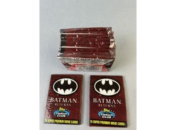 11 Unopened Packs Of 1991 Batman Returns Trading Cards.