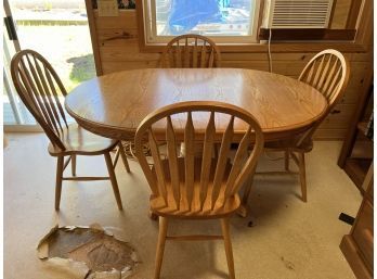 Oak Kitchen Table With 4 Chairs