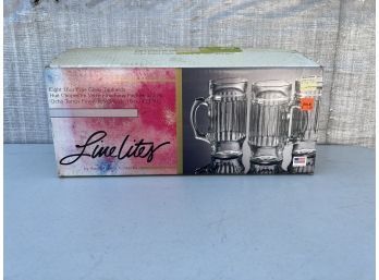 Live Lites Eight 16oz Fine Glass Tankards