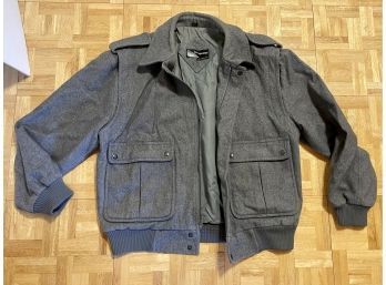 Members Only Wool Jacket Gray 42