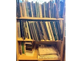 Bookshelf With Fishing Books