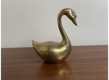 Hollow Brass Swan