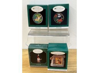 Hallmark Keepsake Ornaments Set Of 4 Miniatures