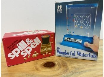 Parker Brother Spill &Spell & Tomy Waterful Tic-Tac-toe