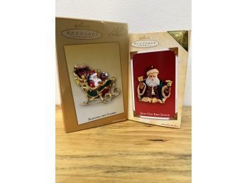 Hallmark Keepsake -Jolly Old Kris Kringle & Plotting The Course