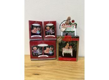 Hallmark Keepsake Ornaments-Under Construction Friendship Friend Of My Heart Set Of 2