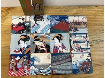 Uklyoe Japanese Coaster Set