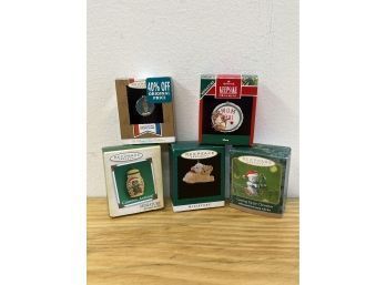 Hallmark Keepsake Ornaments Set Of 5 Miniatures