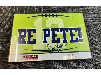 Re Pete Seahawks Sign Possibly Signed By Dan Patrick