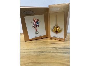 Hallmark Keepsake Ornaments-Hidden Wishes & Mistletot Fairies Set Of 2