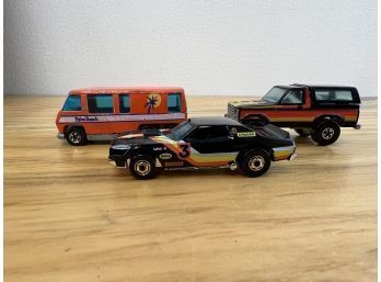 Three Hot Wheels