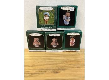 Hallmark Keepsake Ornaments Teddy Bears Set Of 5