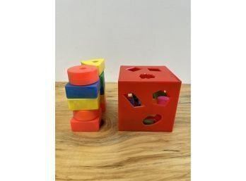 Fisher Price Plastic Blocks