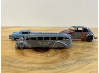 Three Tootsietoy Cars