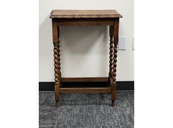 Barley Twist Legs Oak Side Table