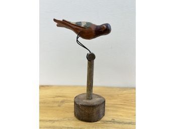 Vintage Folk Art Carved Bird