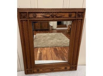 Tramp Art Mirror