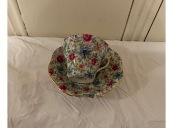 Chintz Rosina Cup And Saucer