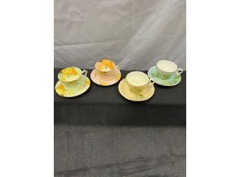 4 Aynsley Cups And Saucers