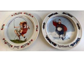 Collector Plates By Sarah Stilwell Weber Month Collection