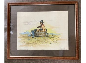 Original Watercolor By Wm Rains