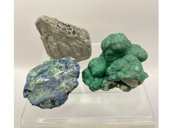 Lot Of 3 Raw Natural Rocks