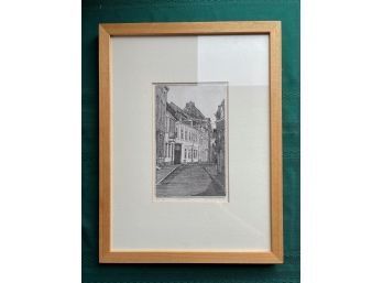 'Whitmaker Straat,' Etching By Peter Bertus, 1999