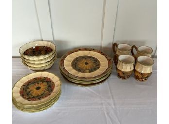 16 Piece Set Of Margaret Le Van Designs Dishes