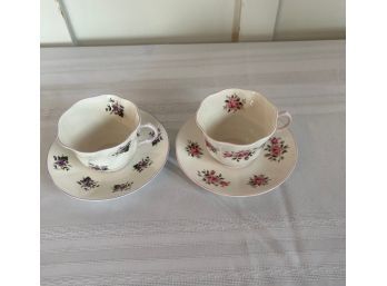 Set Of 2 Queen's Cups & Saucers