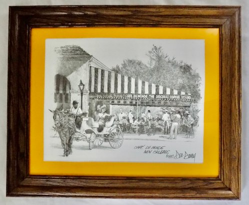 An Original Work By Don Davey The Famous 'Cafe Du Monde' In New Orleans  14 X 16