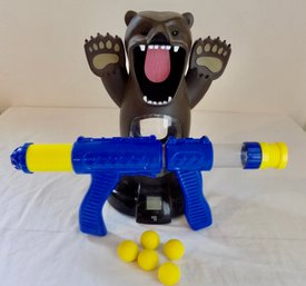 Hungry Bear Target Shooting Game Air Pump With 5 Soft Shoot Balls