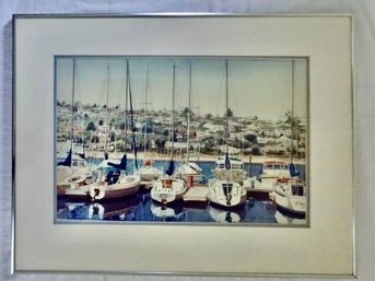 Sailboats On Saturday  Signed By The Artist & Beautifully Framed 26 X 20