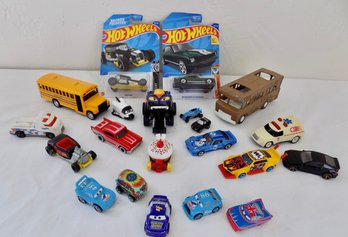 Collection Of Toy Cars Includes Hot Wheels & Micro Cars