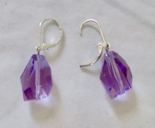 Avon Vintage Purple Earrings