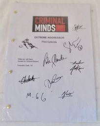 An Autographed Script From The Pilot Episode Of Criminal Minds