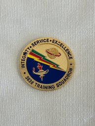 U.S.A.F 383rd Training Squadron Challenge Coin