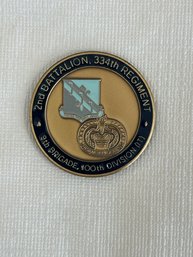 334th Regiment Challenge Coin