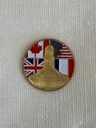 Normandie Utah Beach Challenge Coin