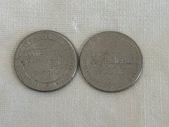 2 Vintage Casino Tokens Sundance & High Sierra