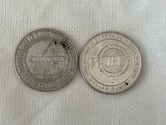 2 Vintage Casino Tokens Eldorado Hotel & Sundowner