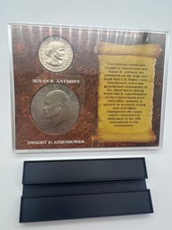 Susan B/D Eisenhower Tribute Coin Set (ike Dollar Is Bicentennial)